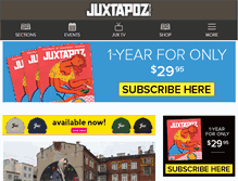 Tablet Screenshot of juxtapoz.com